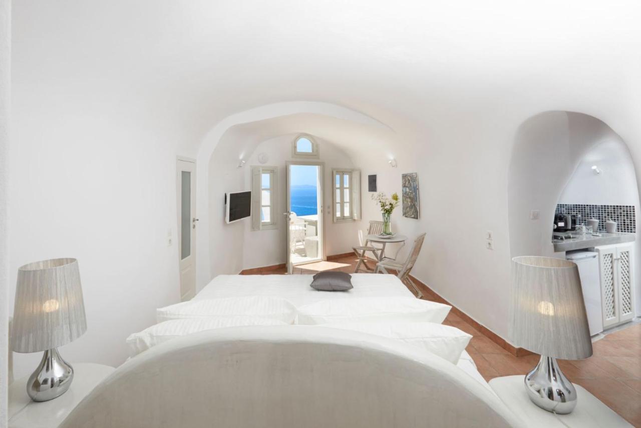 Elegant Santorini House Villa Horizon Caldera View-Outdoor Hot Tub Oia Tholos  Exterior foto