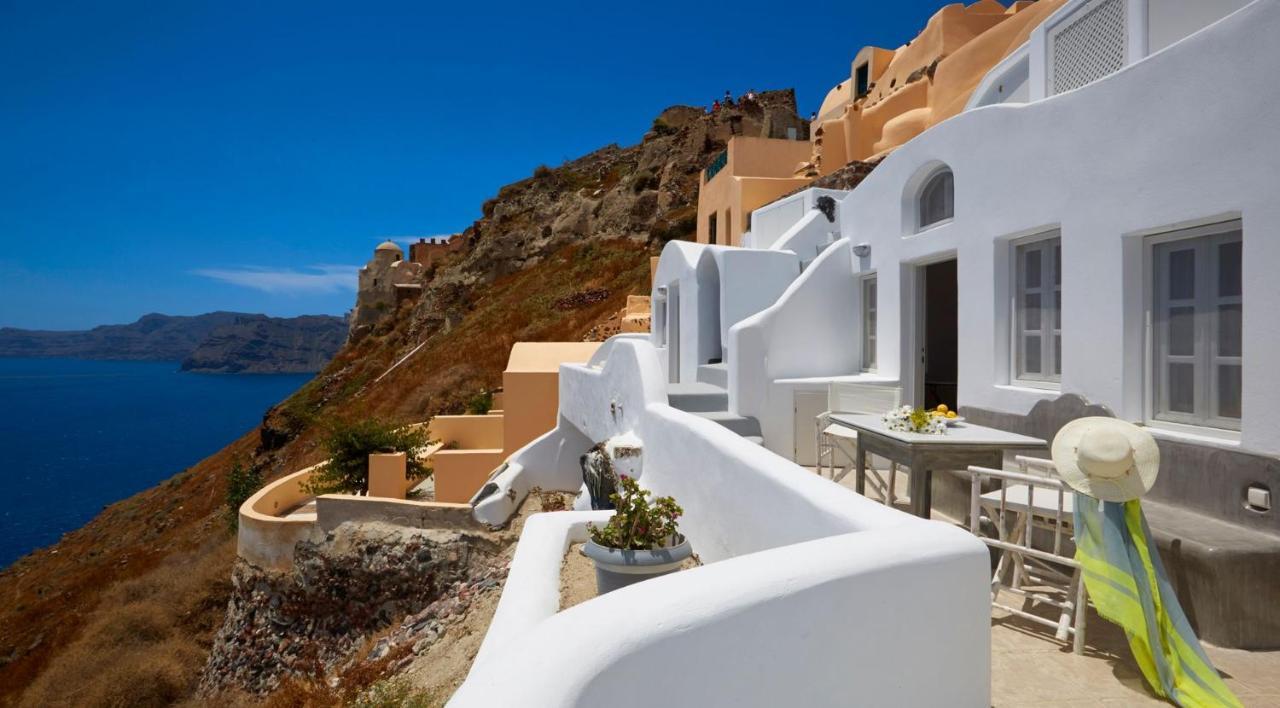 Elegant Santorini House Villa Horizon Caldera View-Outdoor Hot Tub Oia Tholos  Exterior foto