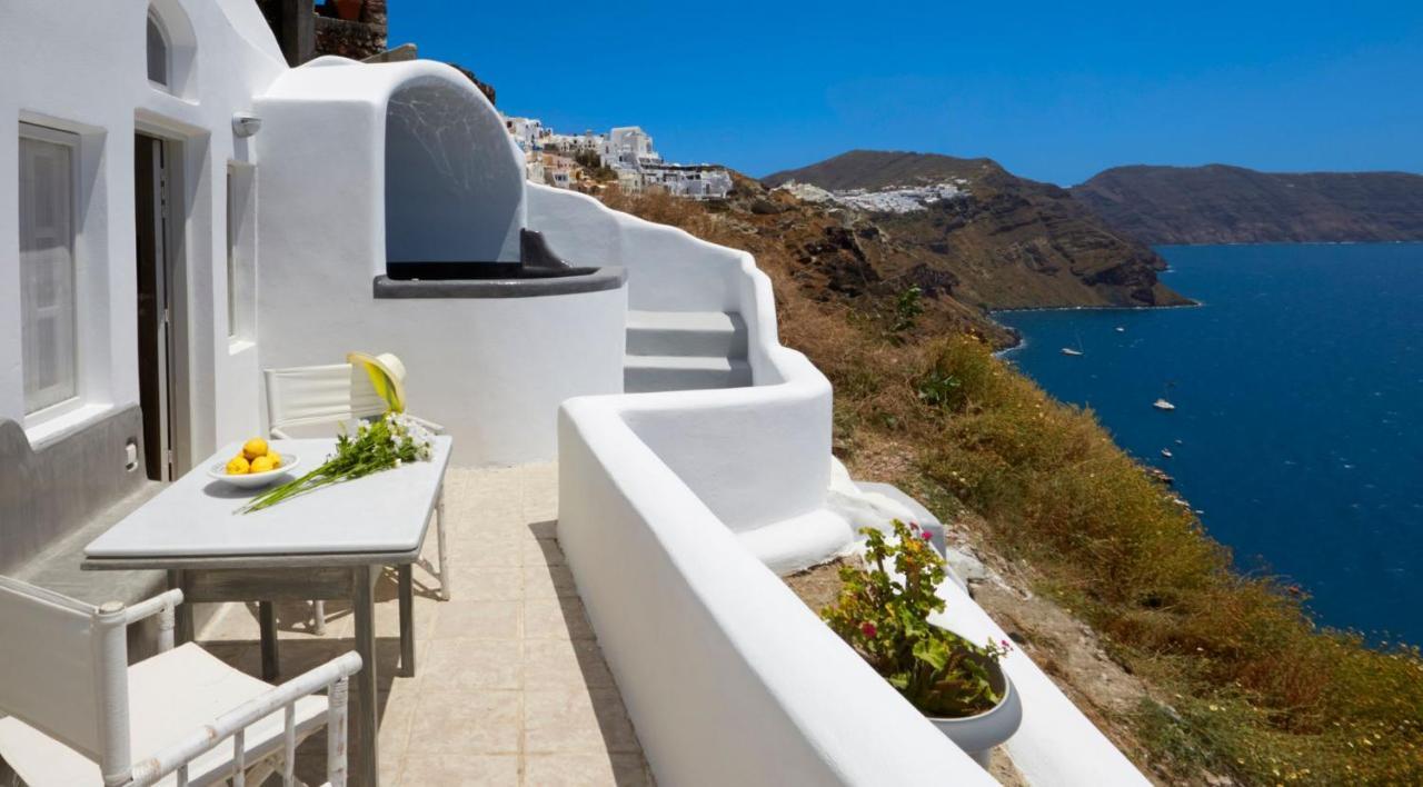 Elegant Santorini House Villa Horizon Caldera View-Outdoor Hot Tub Oia Tholos  Exterior foto