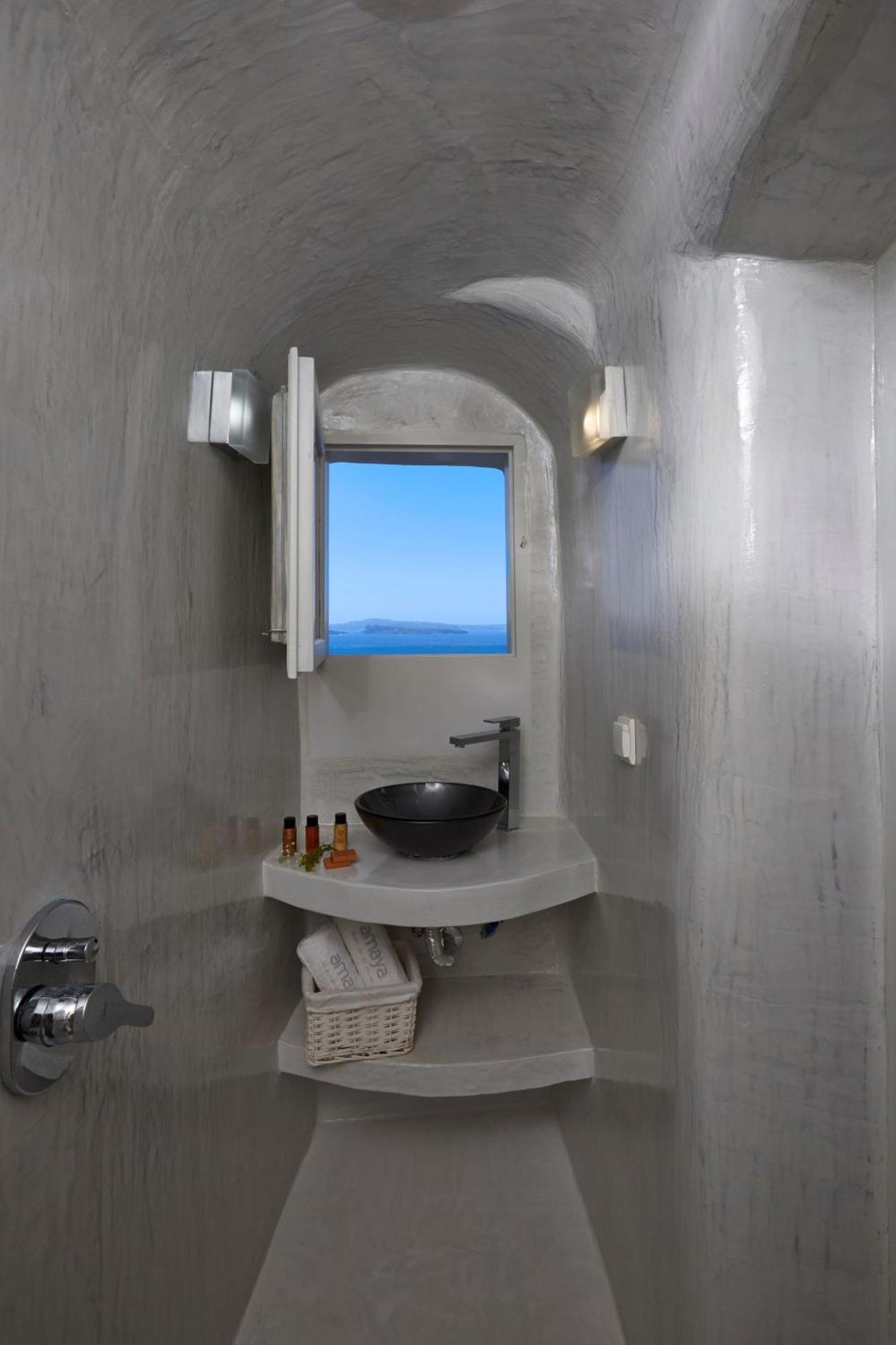 Elegant Santorini House Villa Horizon Caldera View-Outdoor Hot Tub Oia Tholos  Exterior foto